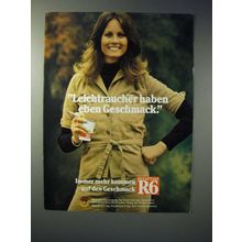 1977 Reemtsma R6 Cigarette Ad - in German - Leichtraucher