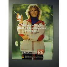 1977 Reemtsma R6 Cigarette Ad - in German - Seit es die R6 gibt