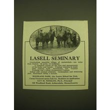 1924 Lasell Seminary Ad - Horseback riding