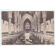 St Paul's Church Interior Alnwick Postcard Northumberland