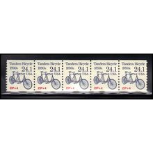 2266 24.1c Tandem Bicycle Very Fine MNH Dry Gum PNC 1/5 X1295