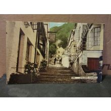"UP-A-LONG" CLOVELLY, DEVON unused postcard by Dearden & wade =