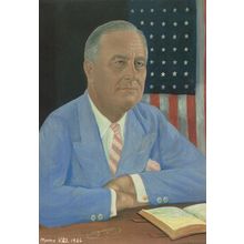 President Franklin Roosevelt in 1966 Old Masters Painting Postcard