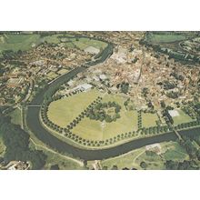 Royal Mail Shrewsbury Post Office Delivery Area 1990s Aerial Postcard