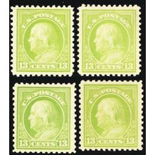 513, Mint NH 13¢ Four VF Fresh Stamps CV $84.00 * Stuart Katz