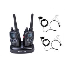 WALKIE MIDLAND G7 PRO + CARGADOR + LARINGOFONOS PTT CABLE LARGO 25 KMS EXPORT