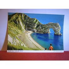 DURDLE DOOR, LULWORTH, DORSET unused postcard by John Hinde dated 1968 =