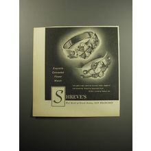 1957 Shreve's Jewelry Advertisement - Exquisite concealed flower watch
