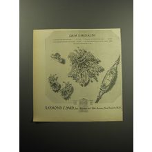 1957 Raymond C. Yard Jewelry Advertisement - Gem emeralds