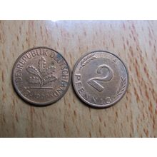 1992a 2 Pfennig Germany Coin