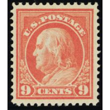 415, Mint VF/XF NH 9¢- With Crowe Certificate - Stuart Katz