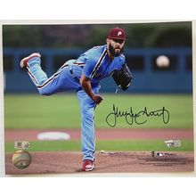 Jake Arrieta Signed Autographed Glossy 8x10 Photo Philadelphia Phillies Fanatics