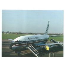BRITANNIA AIRCRAFTBRITANNIA AIRWAYS AT BIRMINGHAM AIRPORT CARD NO W 16