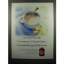 2000 Taster's Choice Coffee Ad - One Cup of Hot Milk