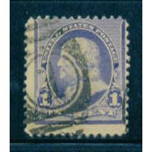 Used 219 1c Benjamin Franklin Average M01969