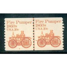1908 20c Fire Pumper Very Fine MNH Dry Gum CNP Left 6 W0247