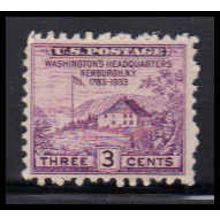 752 3c Washington's Hdqs Fine MNH O4801