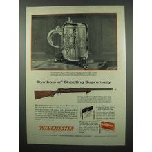 1955 Winchester Model 70 Rifle Ad - Shooting Supremacy