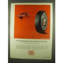 1965 General Tire Dual 90 Tires Ad - Puncture-Sealing