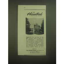 1945 The Homestead Resort Ad - The Homestead Virginia Hot Springs