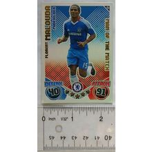 2010/11 Topps Match Attax Trading Card 400 Florent Malouda, Chelsea, Man Match