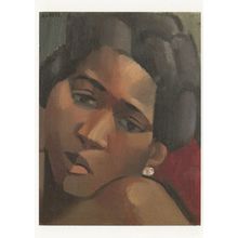 Angre Lhote Negress Rare Painting Postcard