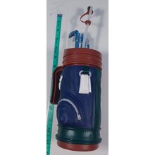 E & B Giftware Golf Bag Themed Drinking Cup Mug Plastic 1996 Vtg