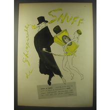 1956 Schiapparelli Snuff Cologne Advertisement - de Schiaparelli Snuff