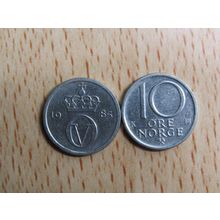 Norway 1985 10 Ore Coin