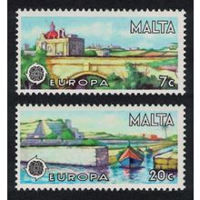 Malta Landscapes Europa 2v 1977 MNH SG#584-585