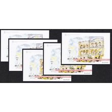 Macao Macau Paintings by Didier Bayle 5 MSs 1998 MNH SG#MS1075