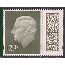 GB 2024 KC 3rd £2.50 Gooseberry Green Machin Used SG V5026 ( L1014 )