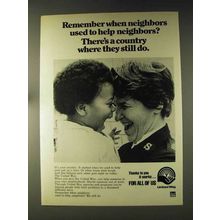 1976 United Way Ad - Neighbors Help Neighbors