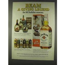 1977 Jim Beam Bourbon Ad - A Giving Legend