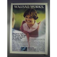 1980 Wausau Insurance Ad - Sue Stone Works For