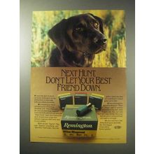 1985 Remington Ammunition Ad - Don't Let Friend Down