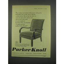 1949 Parker-Knoll Romsey Model Chair Ad - Some visitors never know when to go