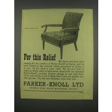 1949 Parker-Knoll Toledo model chair Ad - For this relief