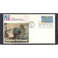 FDC JRA Covers 1938 18c Virginia Capes Souvenir Card (Cachet-U/A) CV00763