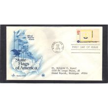 FDC Art Craft 1645 13c Rhode Island (Cachet-Typed/A) CV41757