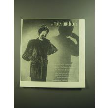1945 Maximilian Hollander Feather-lite Russian Broadtail Fur Coat Advertisement
