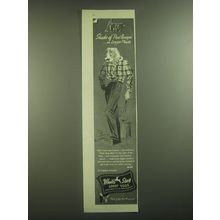 1945 White Stag Shirts Advertisement - Shades of Paul Bunyan In Logger Plaids