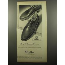 1950 Freeman Shoes Ad - Superb Shoemanship