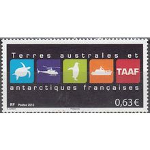 TAAF 2013 Yvert 681 Neuf ** Cote (2017) 2.00 € Logo des TAAF