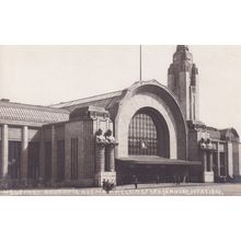 Helsingfors Railway Station Sweden Old Postcard