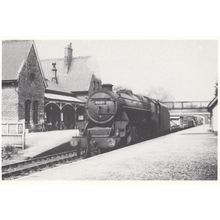 LMS 45307 Train at Ashton Road Reddish North Station Railway Postcard