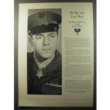 1953 U.S. defense bonds Ad - He was the last man