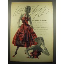 1955 Lord & Taylor Dress Ad - First thing in the morning
