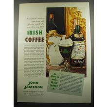 1955 John Jameson Irish Whiskey Ad - Transatlantic travelers come home