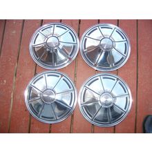 1972 73 74 75 76 Plymouth Valiant Duster Hubcaps OEM (4) 14"